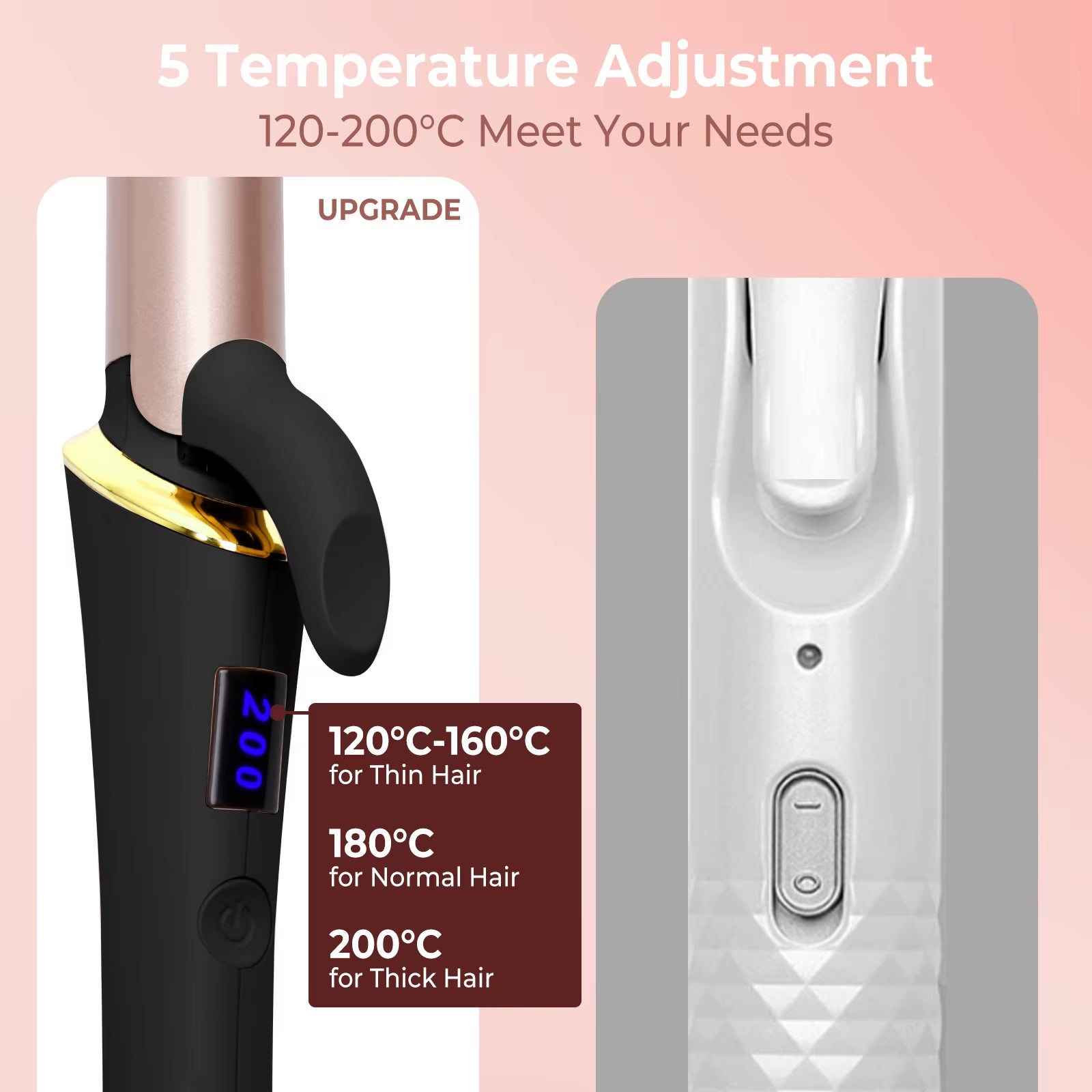 Ceramic Mini Hair Curler 25Mm Travel Curling Iron Dual Voltage Curling Wand Small Hair Iron Styler Curly Hair Products
